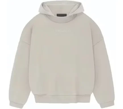 The Essentials hoodie provides volume in the body and sleeves with the intent of creating a soft, round, cropped silhouette. A mock neckline and side seam pockets to provide functionality.