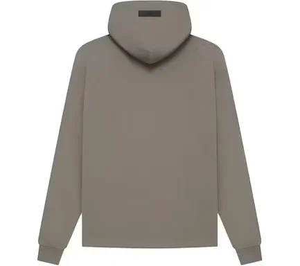 This desert taupe Fear of God Essentials Relaxed Hoodie was released in April of 2022 as a part of the apparel brand’s second drop of the Spring/Summer 2022 season.