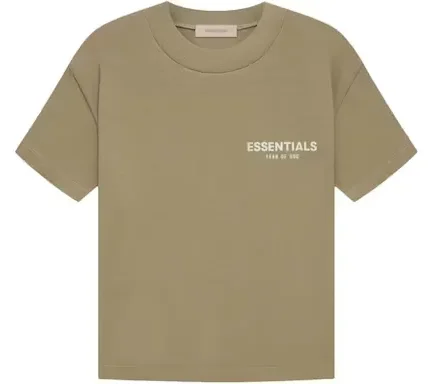 The t Fear of God Essentials Womens T shirt Oak was made available during the spring-summer season of 2022 by Fear of God Essentials.