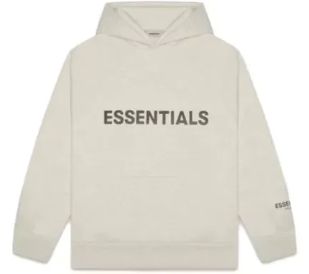 Fear Of God Essentials dropped their Oatmeal Heather colored logo hoodie as a part of their second drop of 2020.