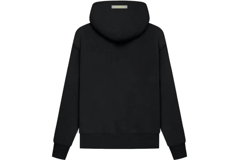 The Fear of God Essentials Kids Pull-Over Hoodie in Black/Stretch Limo was launched in the Spring of 2021. The Fear of God Essentials Kids Pull-Over Hoodie ranges in sizes from 4 to 16 years of age.