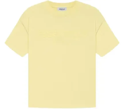 This Fear of God Essentials Kids T-shirt was released in the brand's popular Yellow Lemonade colorway during the spring of 2021 as a part of the brand's first release of the season.