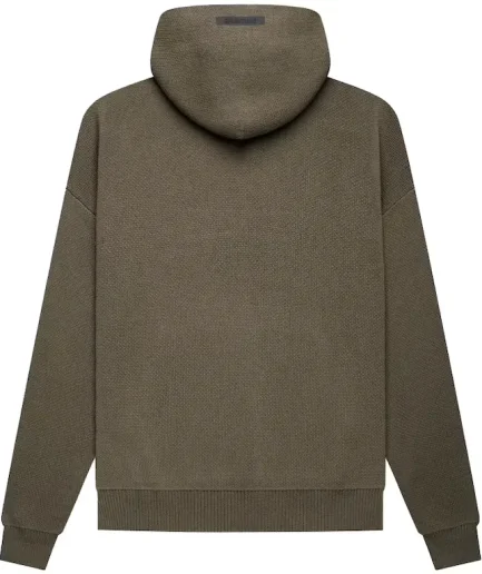 This Fear of God Essentials Knit Hoodie in the brand's Harvest colorway was released as a newly introduced color in the Fall of 2021.