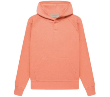 Fear Of God Essentials Kids Henley Hoodie - Coral