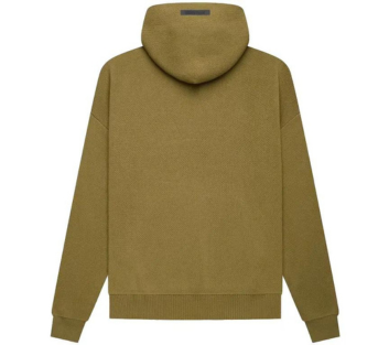 Fear Of God Essentials Knit Pullover Hoodie - Amber