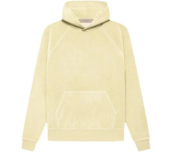 Fear Of God Essentials Women's Velour Hoodie - Canary