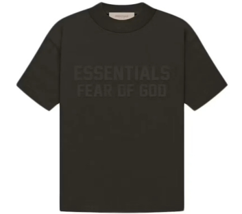 Fear Of God Essentials Kid's T-Shirt - Off Black