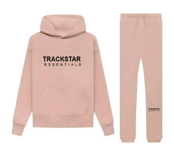 Essentials Trackstar Oversized Men's Pink Tracksuits | TMX035291