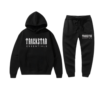 Essentials Trackstar Gatti Men's Black Tracksuits | HNK641325