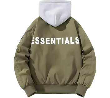 Men’s Baseball Green Hoodie Essentials Jackets