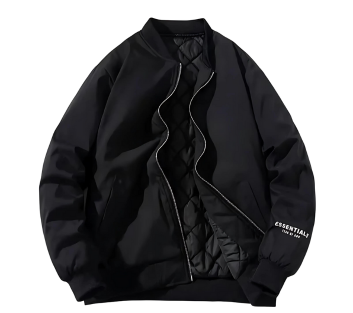 Essentials Iridescent Puffer Black Jackets