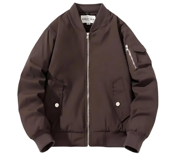 Essentials Half Zip Track Brown Jacket