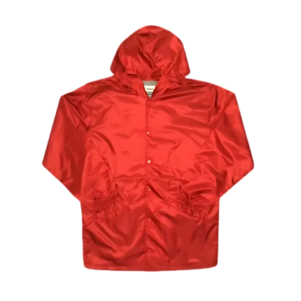 Hooded Red Essentials Jacket