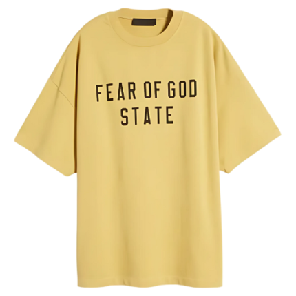 Amber Fear of God Essentials Fear of Inclusive State Logo T-Shirt