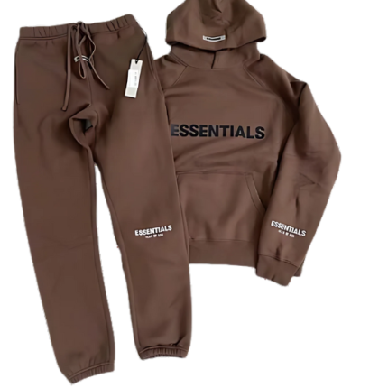 Brown Essentials Tracksuit