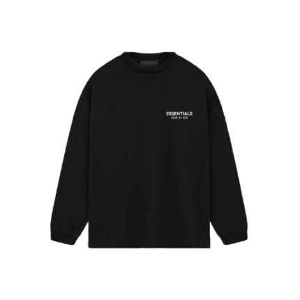 Essential Jersey Long Sleeves BLACK sweatshirt