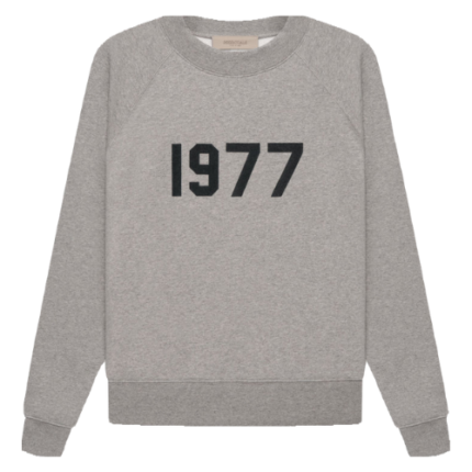 Essentials Sweatshirt Crewneck 1977 – Dark Gray