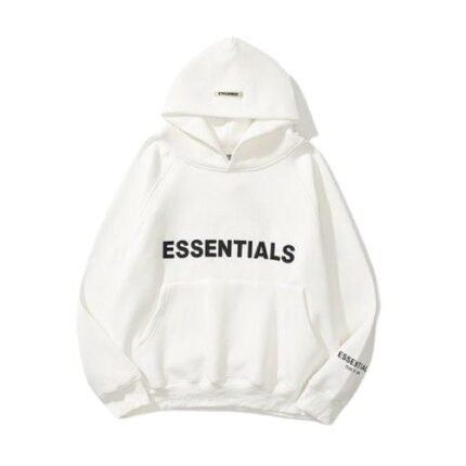 Essentials White Hoodie