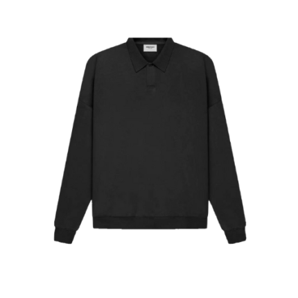 Fear of God ESSENTIALS Long Sleeves Polo black Sweatshirt