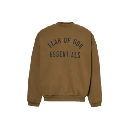 Essentials brand-print cotton-blend jersey sweatshirt