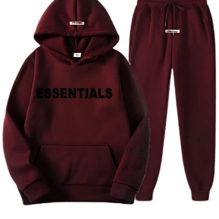 Maroon Essentials Tracksuit