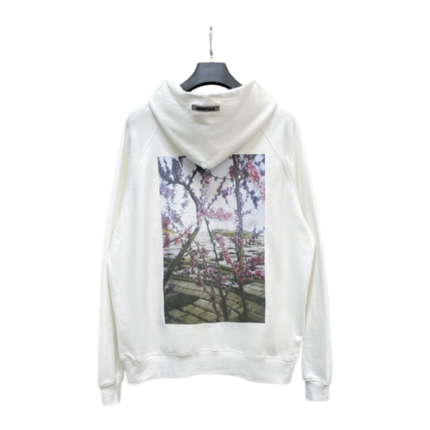 Essentials Flower White Hoodies